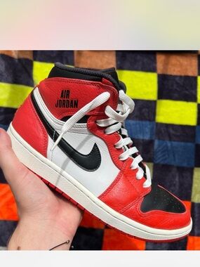 Nike Air Jordan 1 Rare Air Retro Orange Black White Sneakers Mens Shoes Size 9.5
